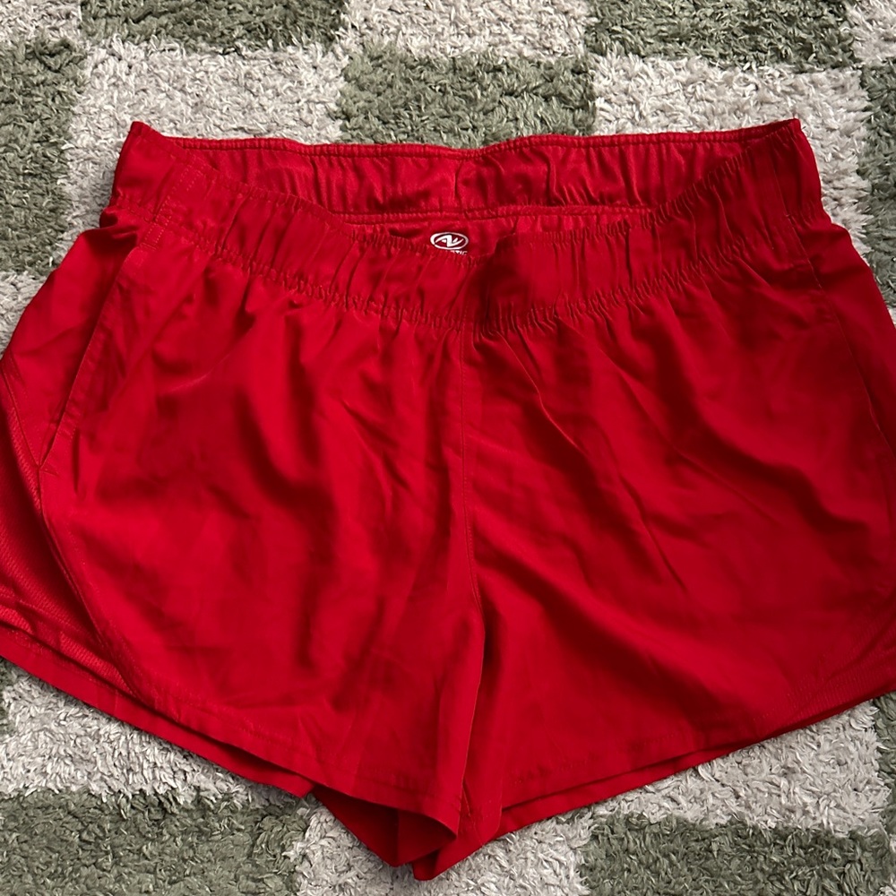Athletic Works Women's Red Running Shorts, Size L